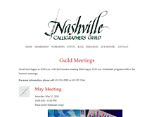 Tablet Screenshot of nashvillecalligraphersguild.org